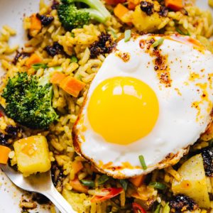 Egg Curry Fried Rice