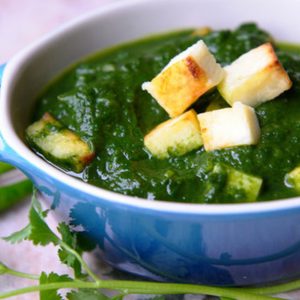 Spinach Tofu Green Curry
